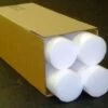 (4) 24x6 Inch Firm Density Foam Roller - White -Gym Plus Shop FoamRoller Wh 4inBox