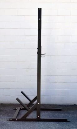 Half Rack With Pull-up Bar 9 Half Rack With Pull-up Bar -Gym Plus Shop Half Rack Side View Bare